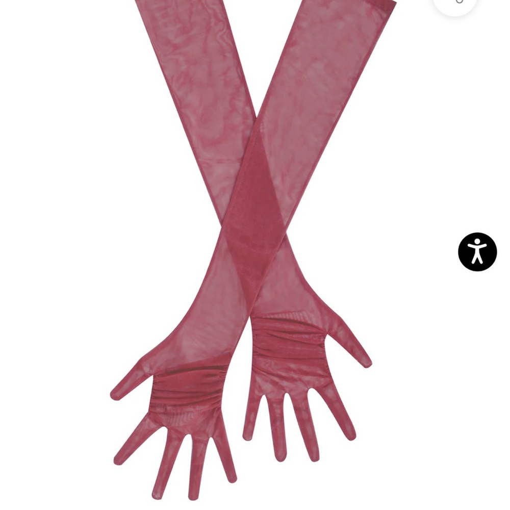 Elegant Pink Maroon Gloves
